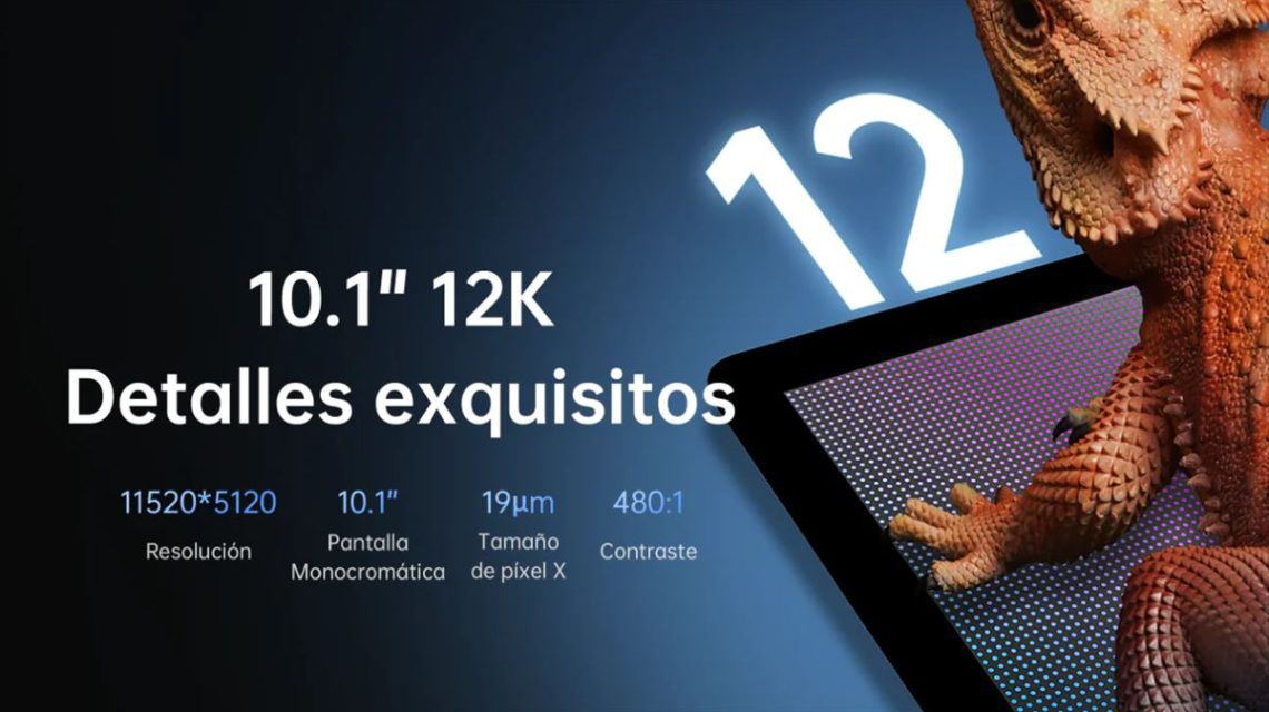 Impresora de resina 12K sin necesidad de nivelación