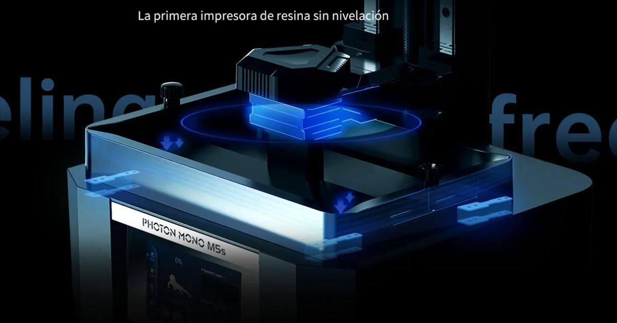 Impresora de resina 12K sin necesidad de nivelación